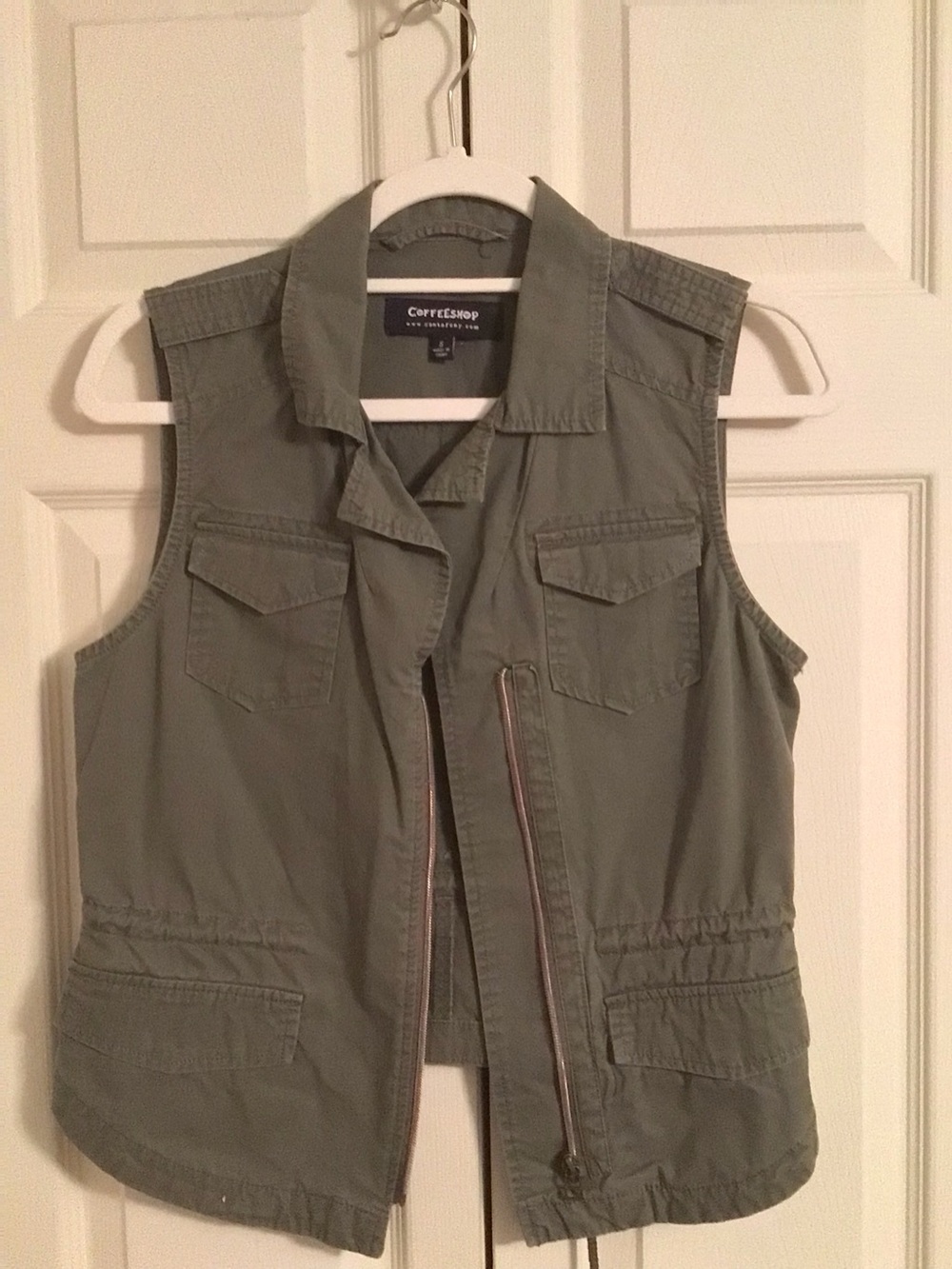 CoffeeShop Olive Green Vest